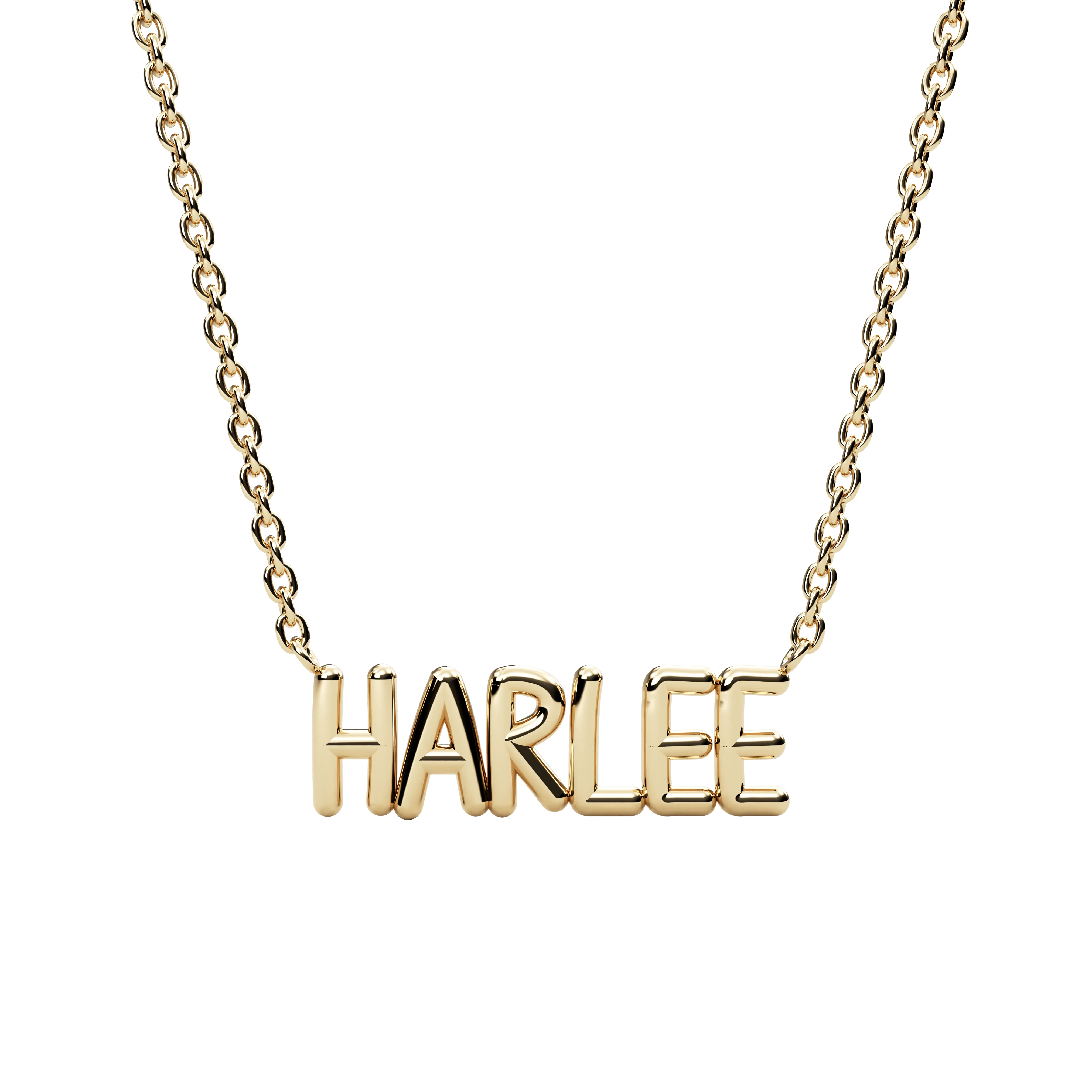 14k Mini Bubble Pop Name Necklace