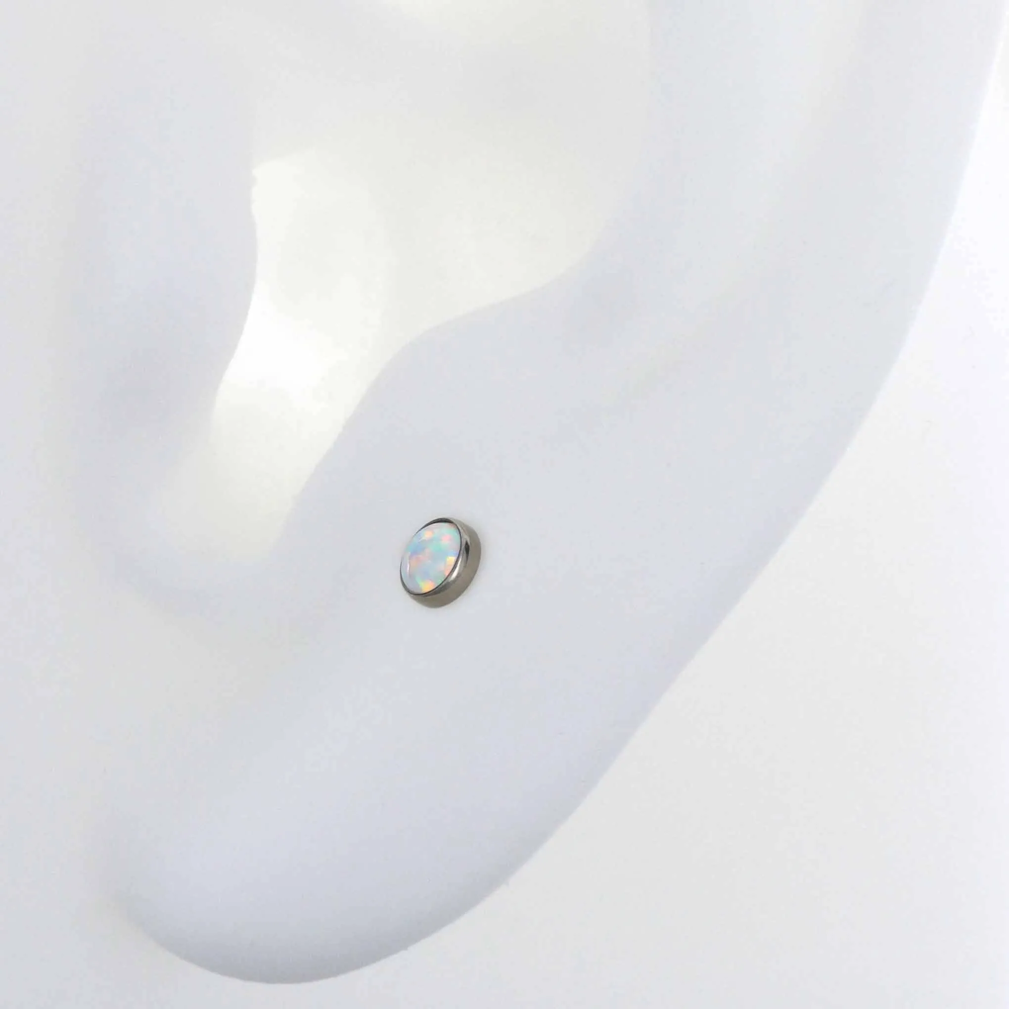 Cabochon - White Opal