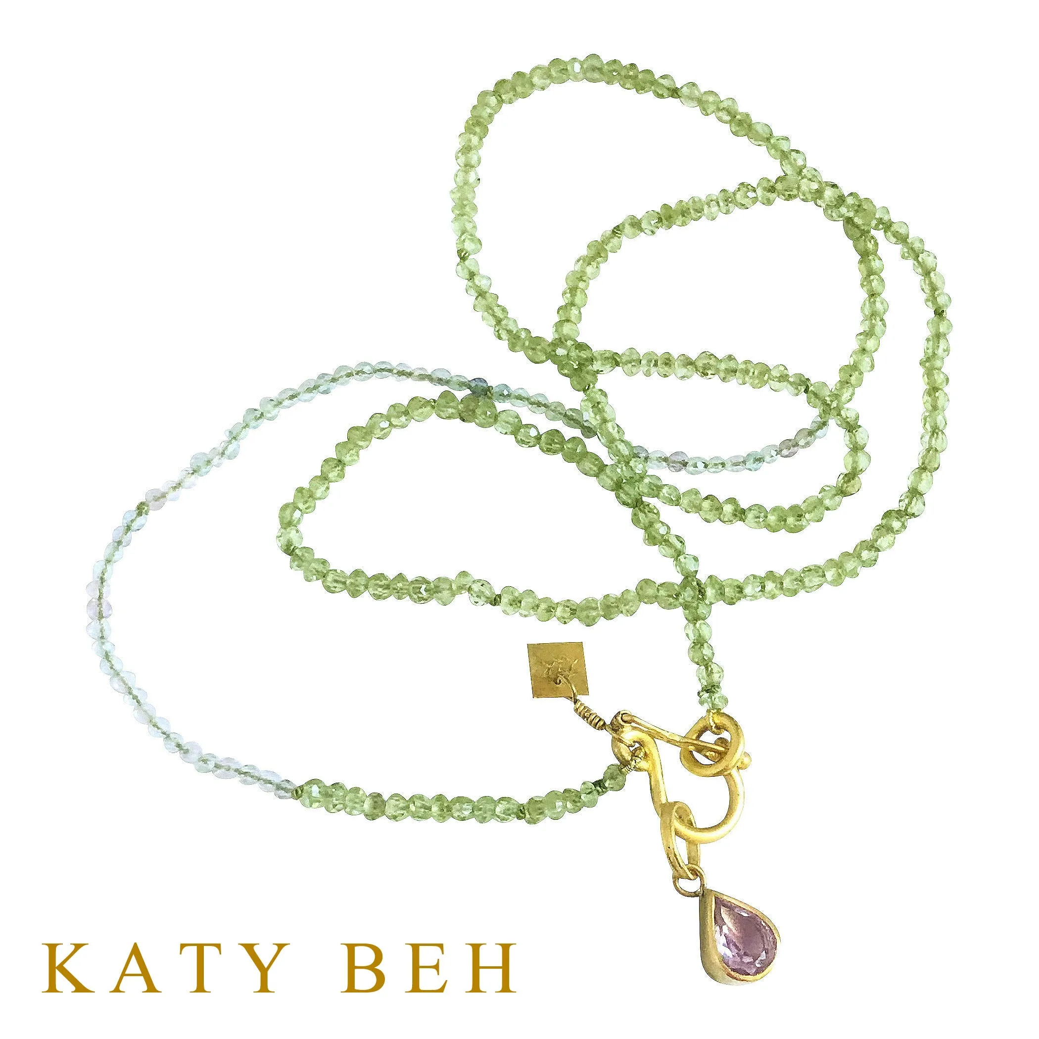 Janice Peridot and Fluorite Necklace