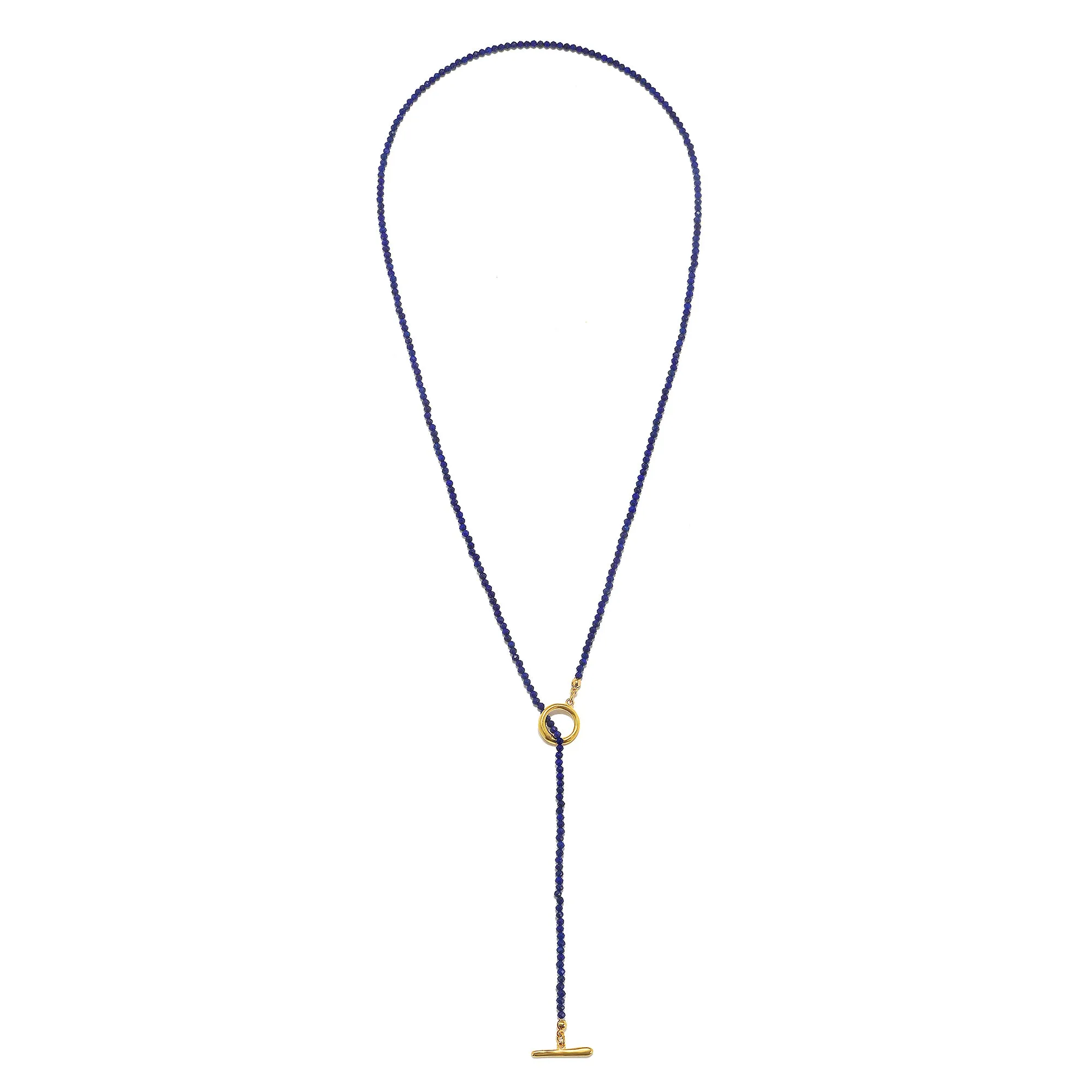 Lapis Convertible Beaded Necklace
