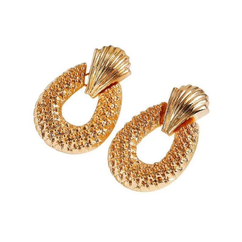 Layla Gold Pineapple Drop Earrings