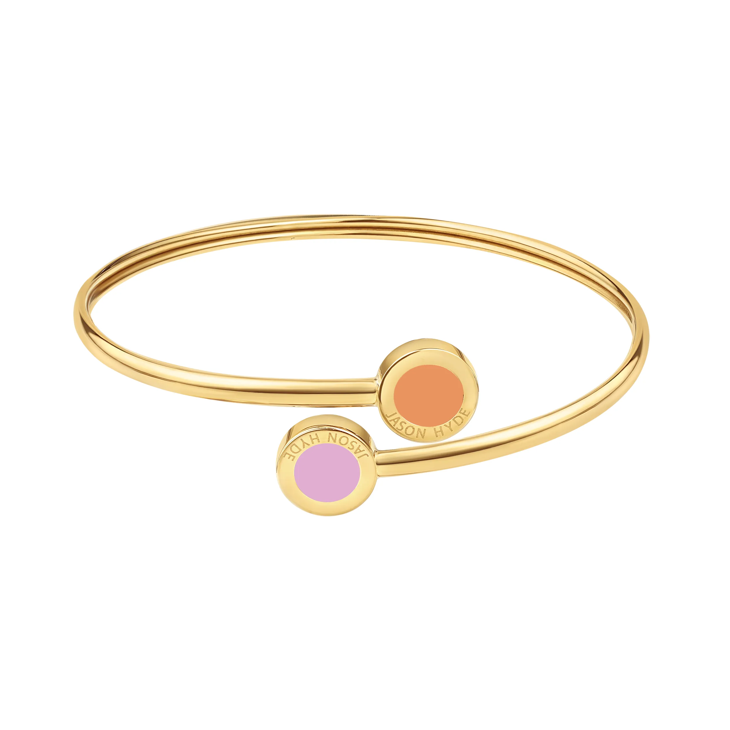 OCEAN APRICOT CRUSH AND FONDANT PINK CHIPS BANGLE