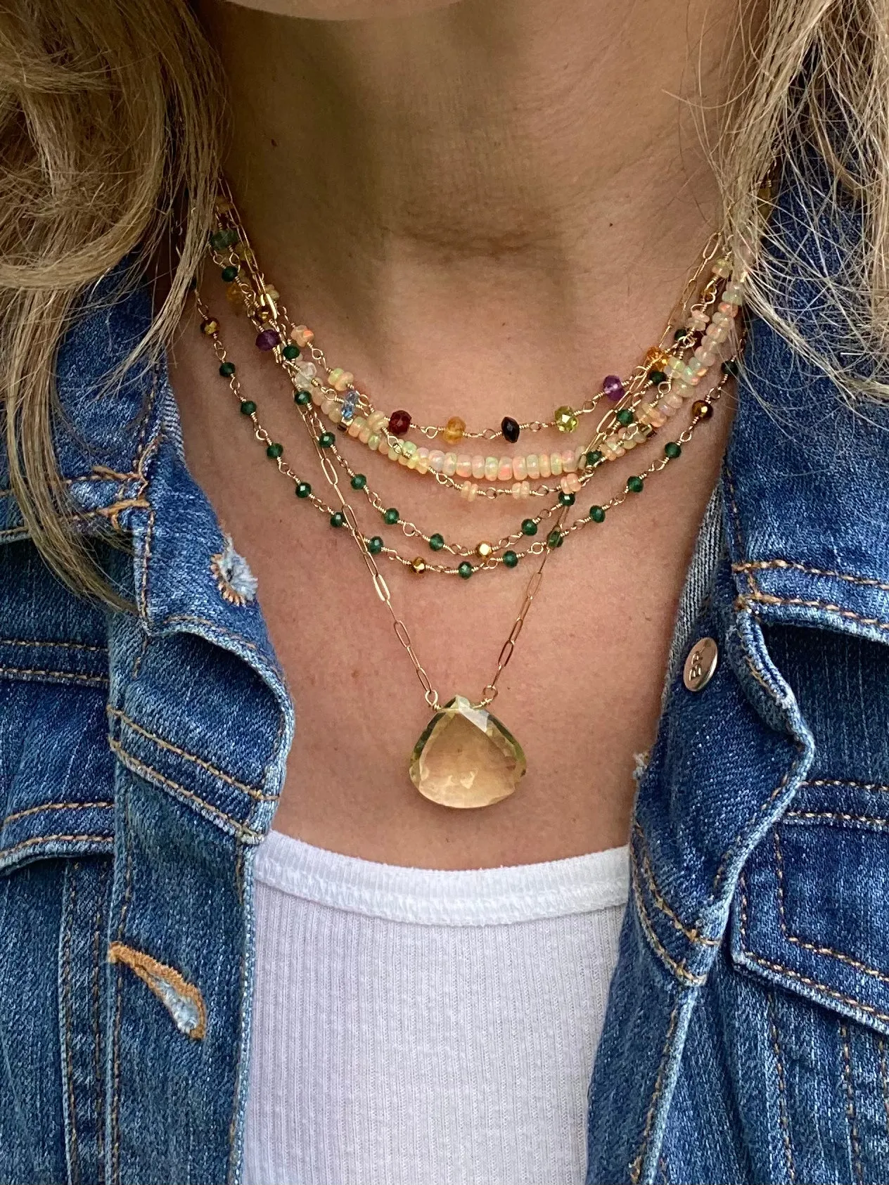 Opal Necklace - Sunny