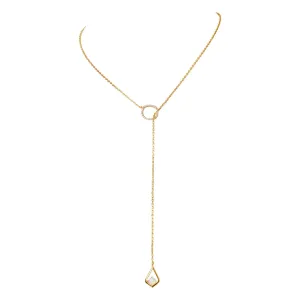Ophelia Opal Drop Lariat Necklace