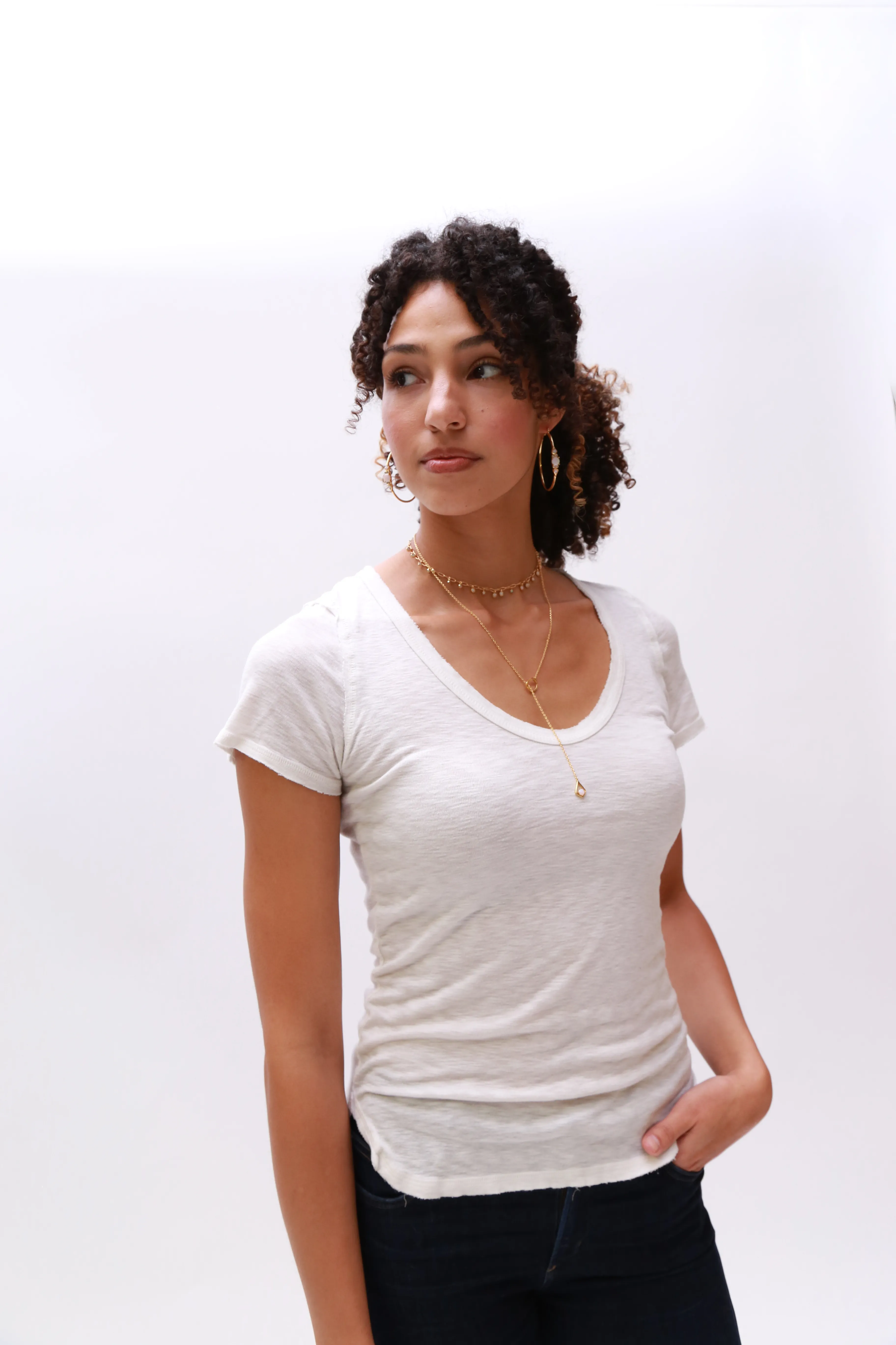 Ophelia Opal Drop Lariat Necklace