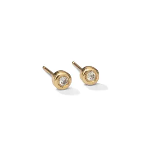 Orbit Stud, Large, Diamond, 9kt Yellow Gold