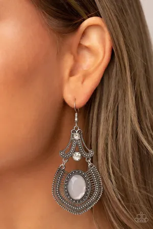 Paparazzi Panama Palace - Silver Earring
