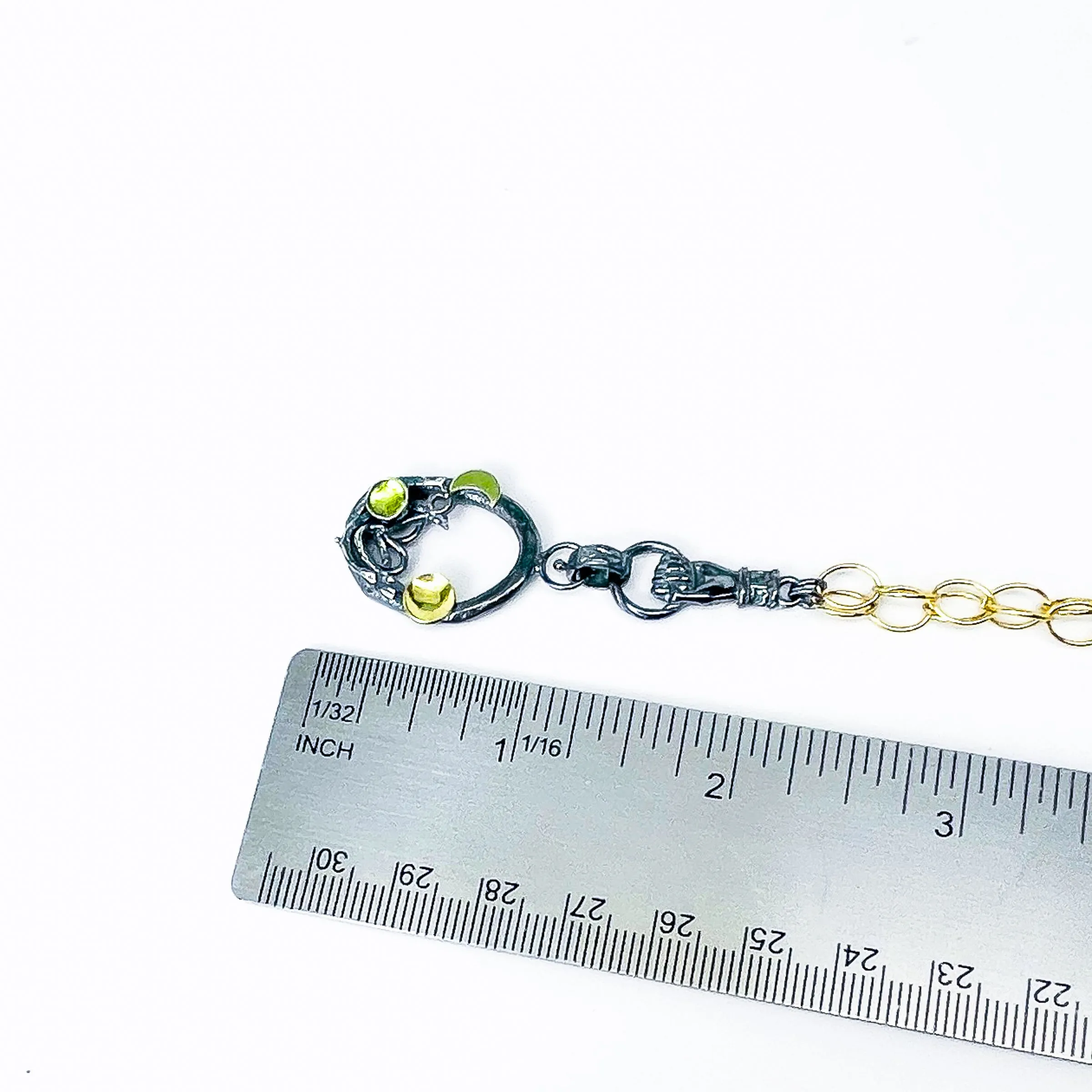 Peridot Nest Necklace - Gaia's Cradle Talisman
