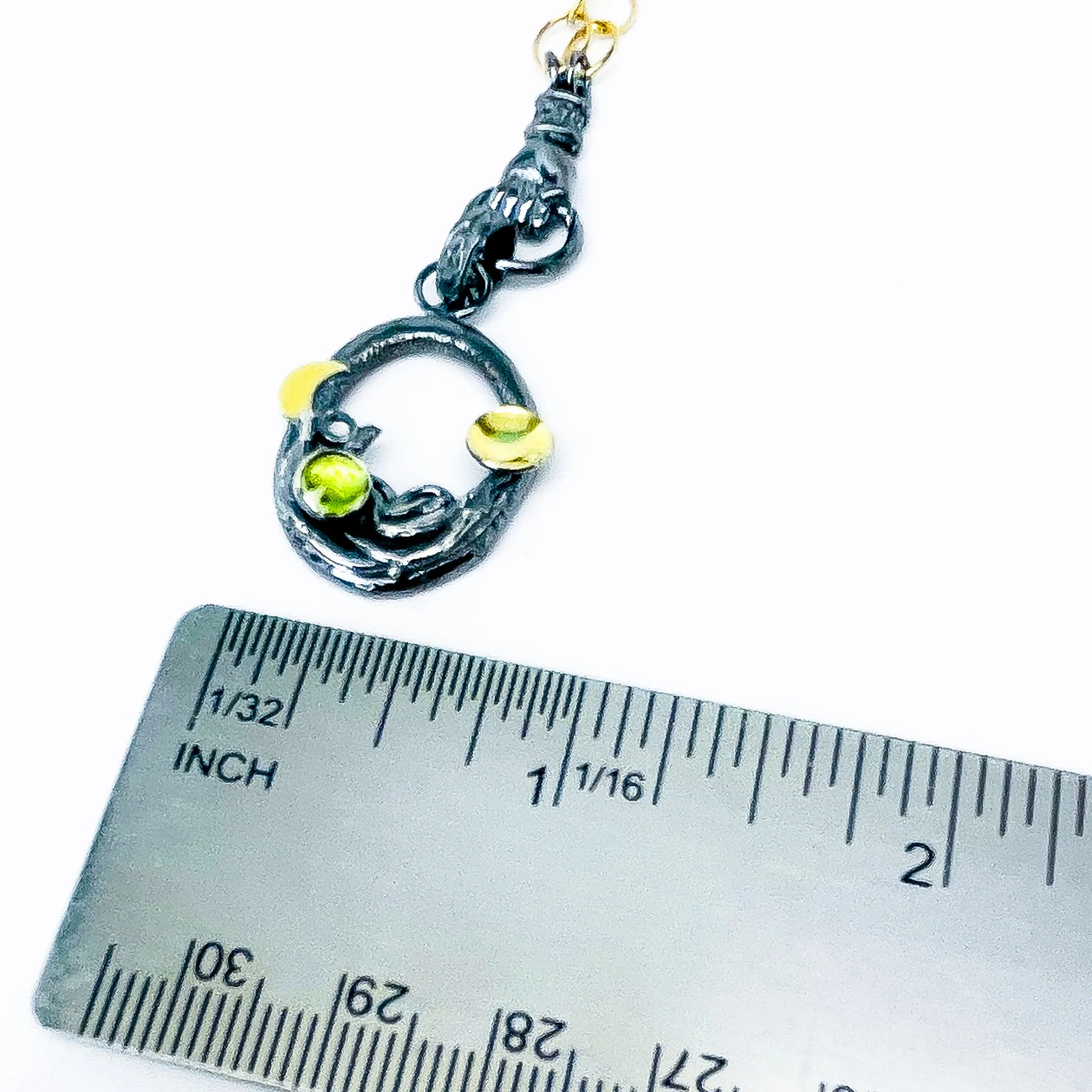 Peridot Nest Necklace - Gaia's Cradle Talisman