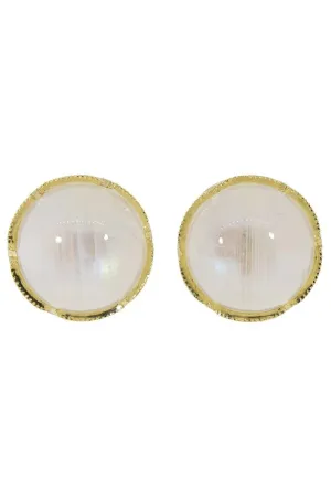 Rainbow Moonstone Studs