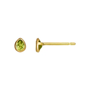 [Second Earrings] 18K Yellow Gold Peridot Drop Earrings