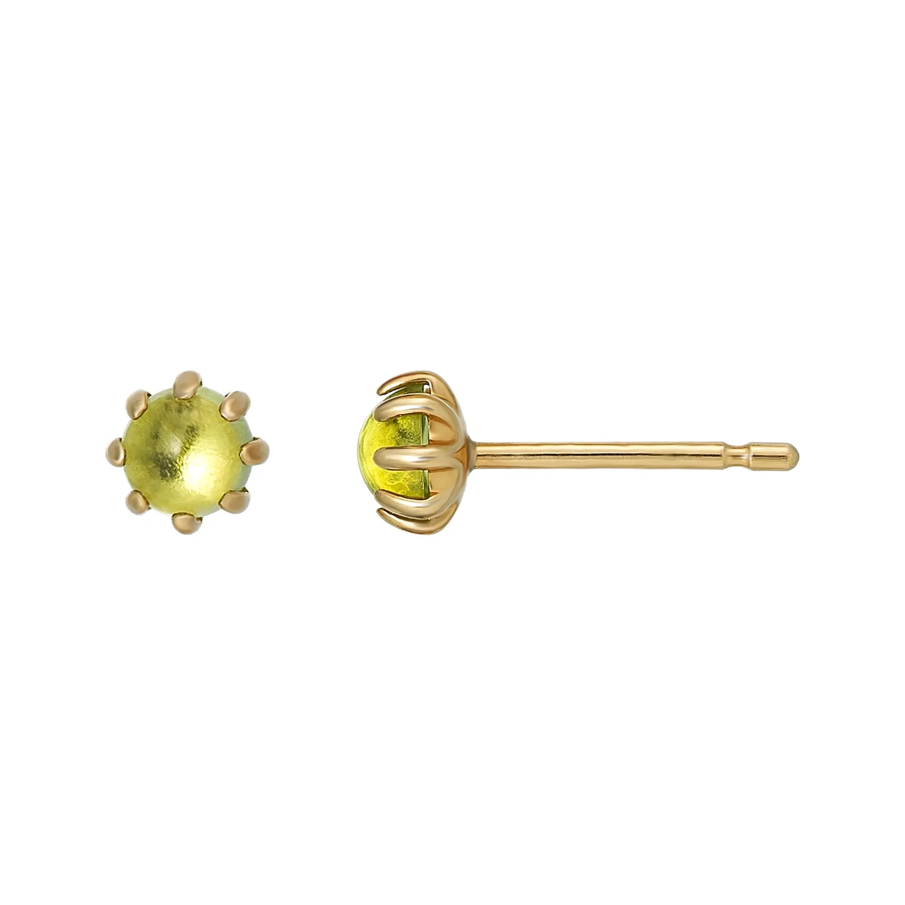 [Second Earrings] 18K Yellow Gold Peridot Earrings