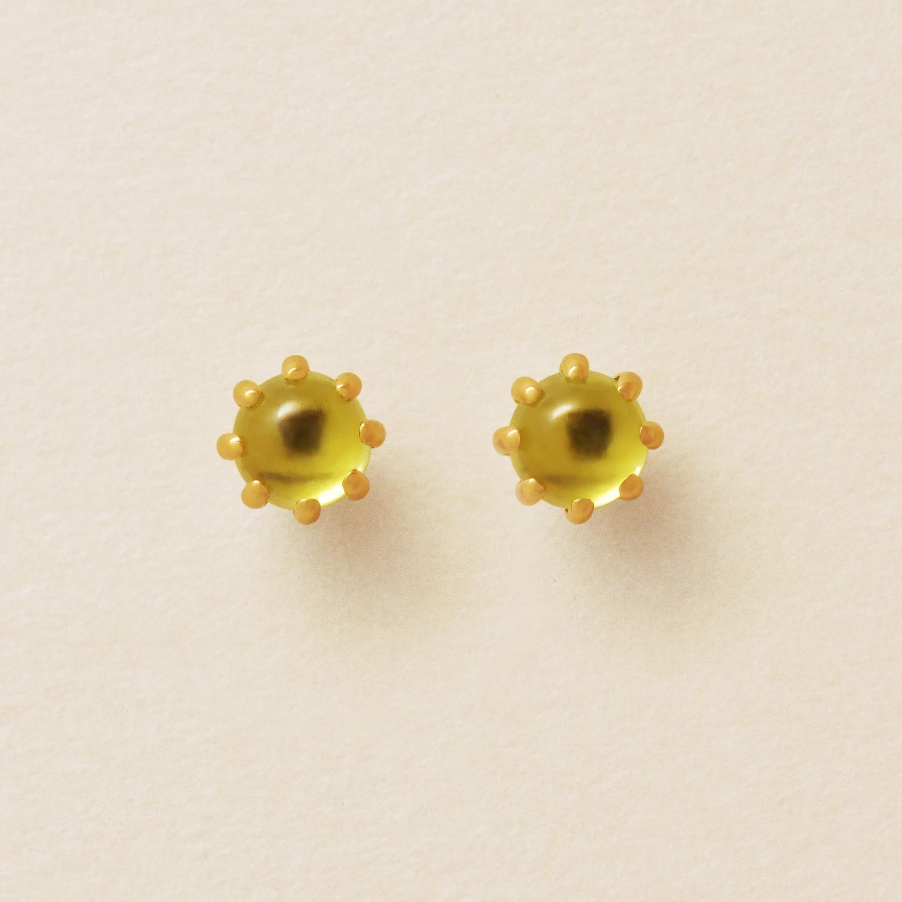 [Second Earrings] 18K Yellow Gold Peridot Earrings