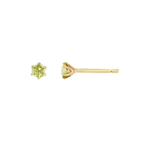 [Second Earrings] 18K Yellow Gold Peridot Rose Cut Earrings