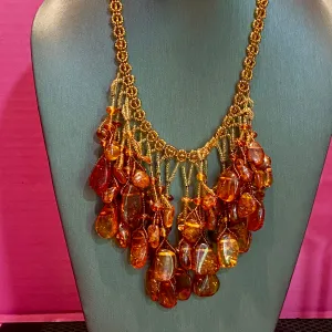 Very Chunky Amber Necklace