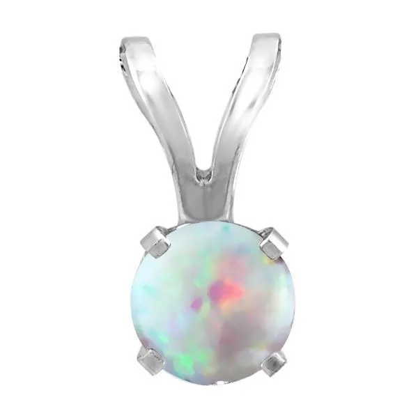 White Gold Opal Pendant