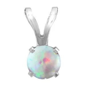 White Gold Opal Pendant